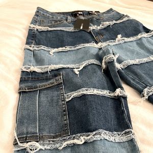 Fashion Nova  Patchwork Jeans